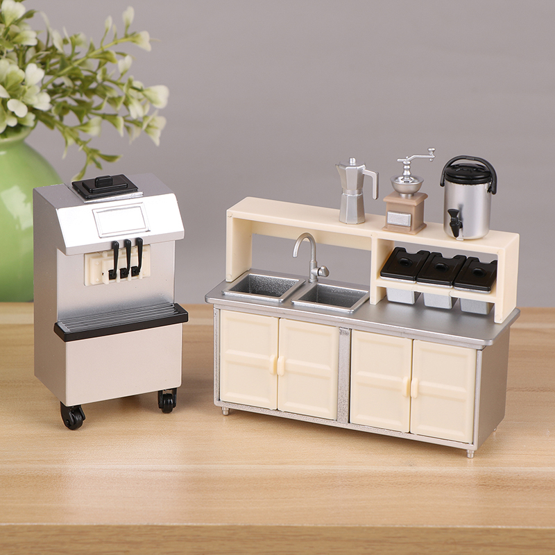 Coffee Equipment Grinder - 1:12 casa de bonecas em miniatura