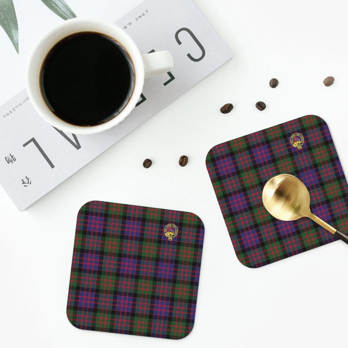 Macdonald Coffee & Espresso Equipment - Conjunto de 6 Porta-Copos de Couro
