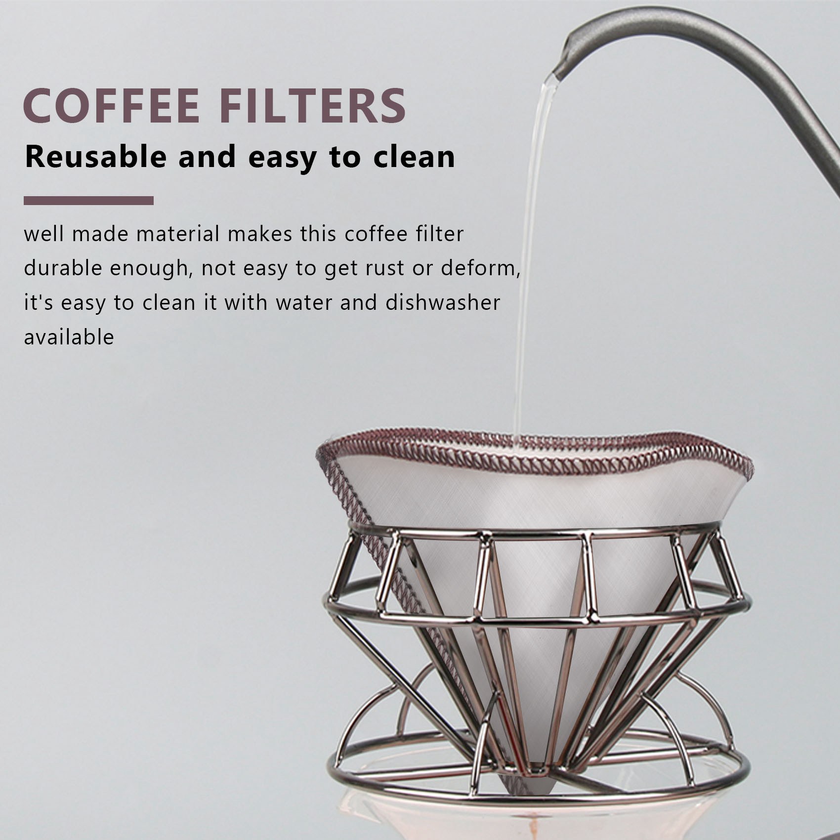 Filtro de aço inoxidável do co - Coffee Equipment Distributor avaliação e preço
